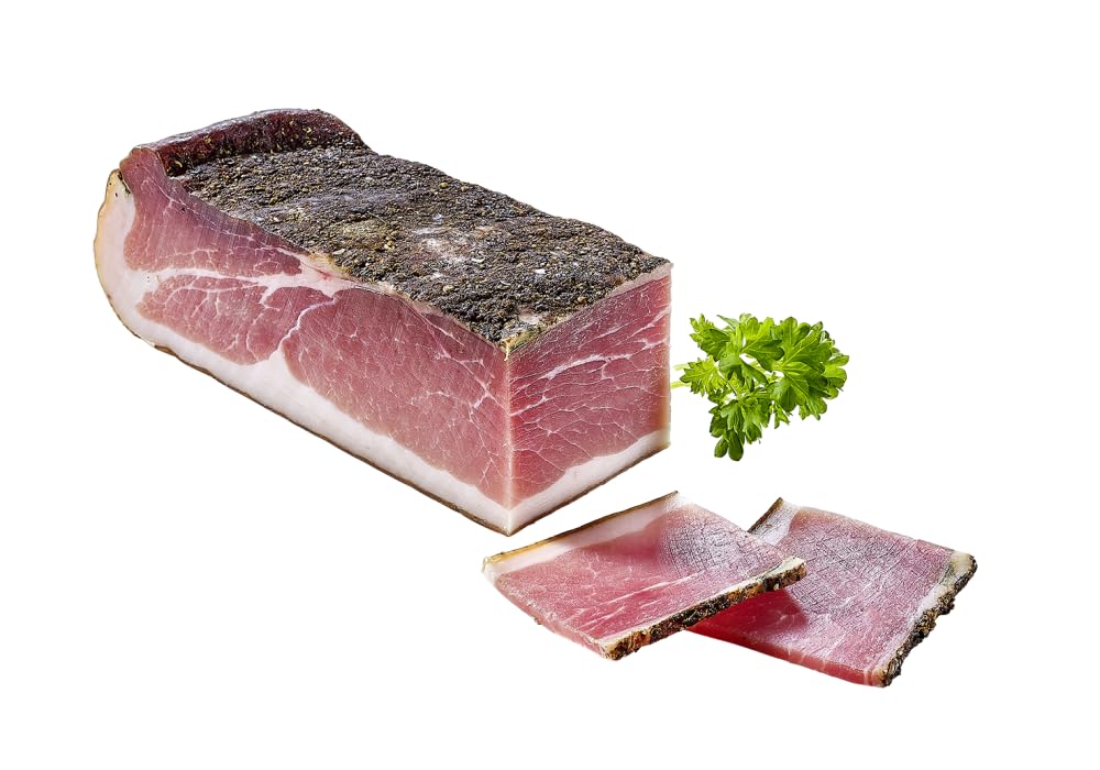 Almgourmet - Beuron de jambon de qualité supérieure - 2 pièces de 400 g chacune - 6 mois vieilli - Uniquement les pièces centrales
