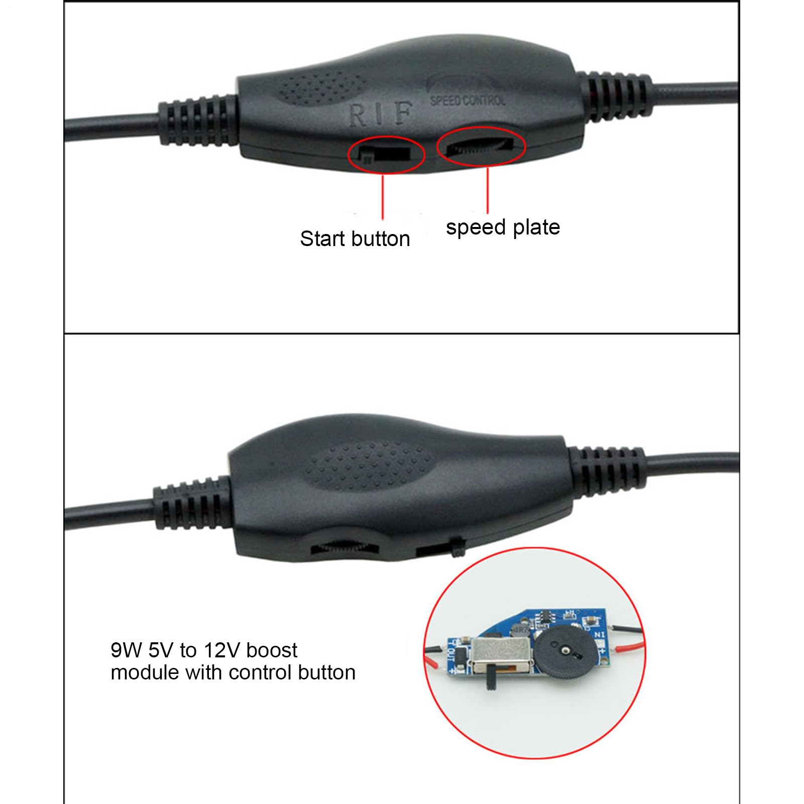 Adapter USB na wentylator - 3/4-pinowy konwerter PWM USB - adapter prędkości wentylatora, do komputerów stacjonarnych, urządzeń elektronicznych, system chłodzenia, konserwacja samochodu
