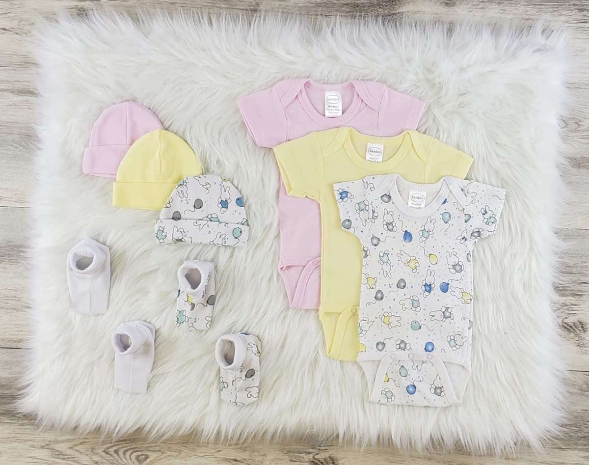 Bambini 9 Pc Layette Baby Clothes Set - Newborn