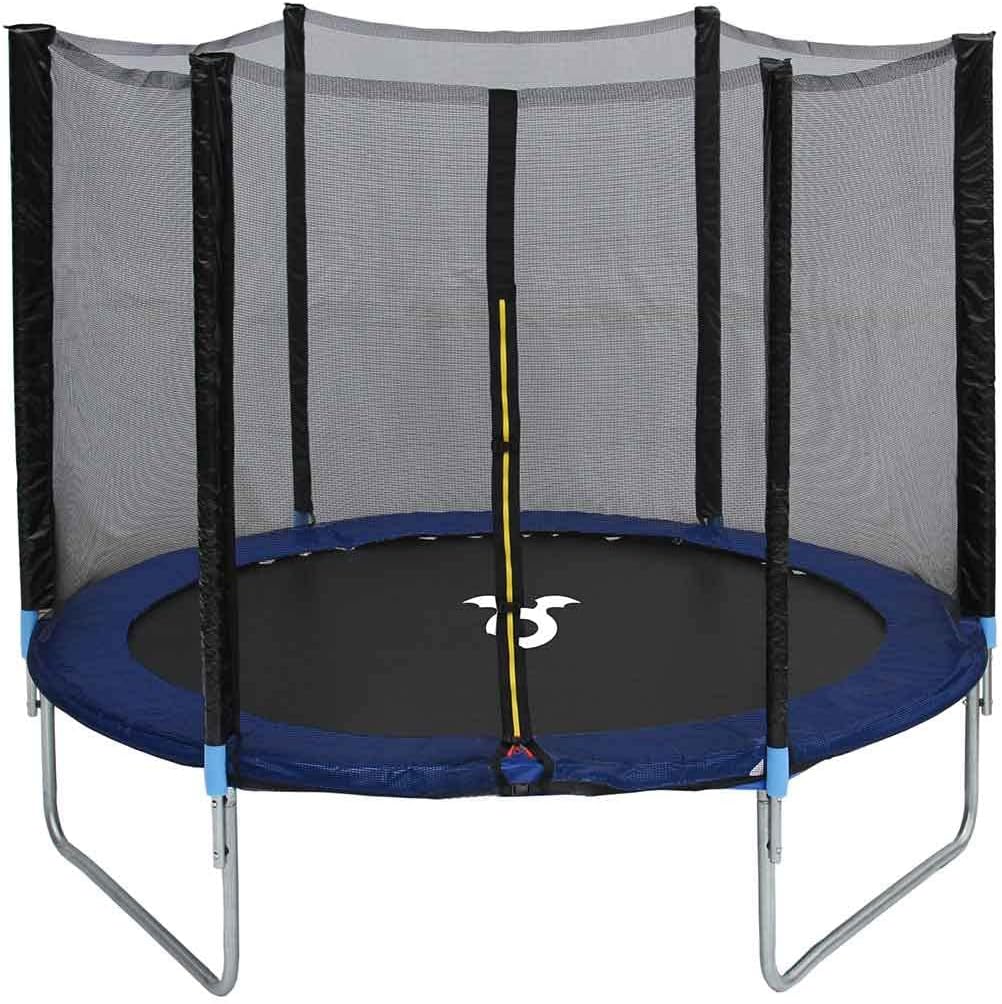 Monster Children's Trampoline with Safety Net Enclosure