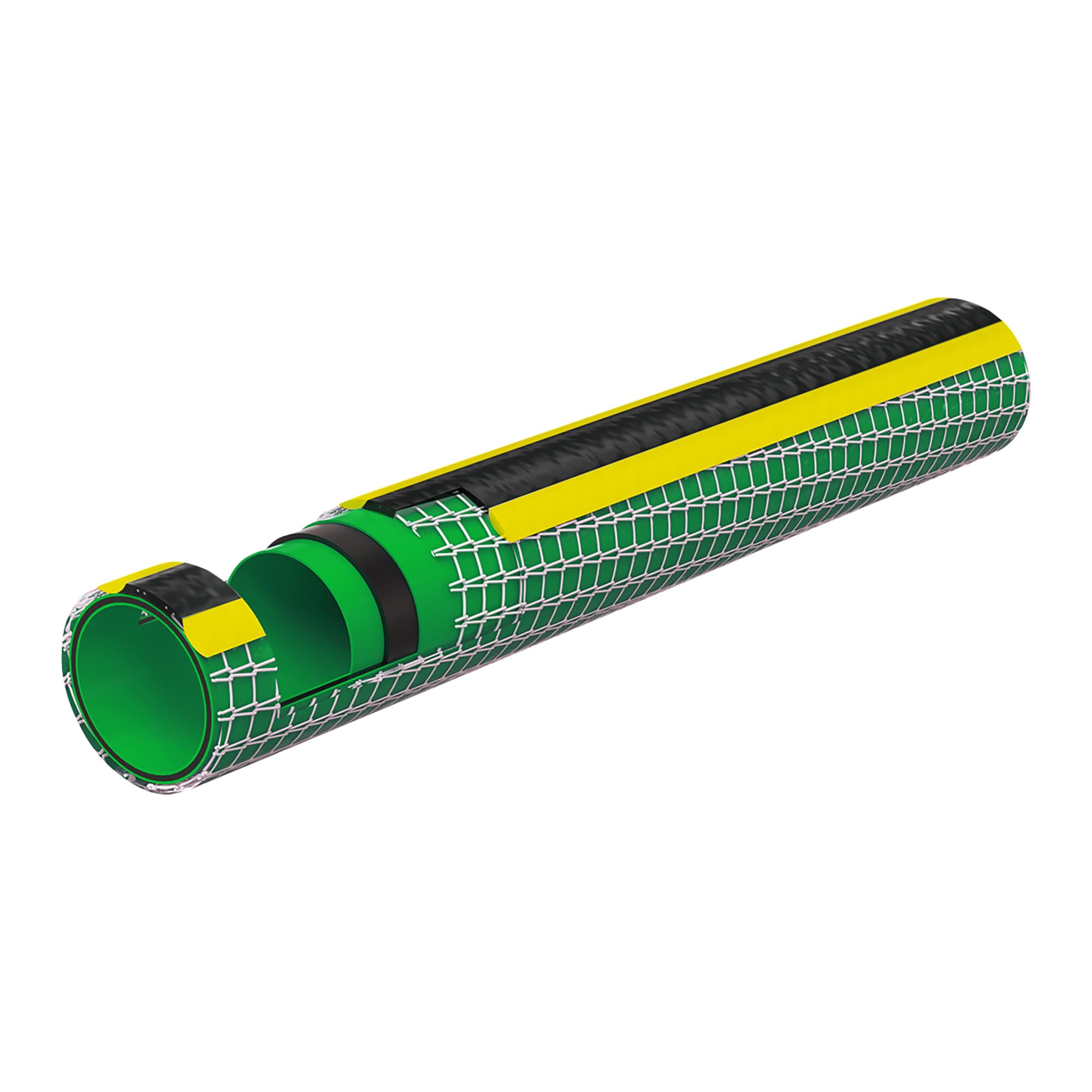 Jardibric - Tuyau d'Arrosage 5 Couches Ø19mm 25m PRO - Guipé Tricoté, Résistant 30 bar, -20°C à 60°C, Anti-UV et Anti-Algues - Flexible et Adapté Toutes Saisons