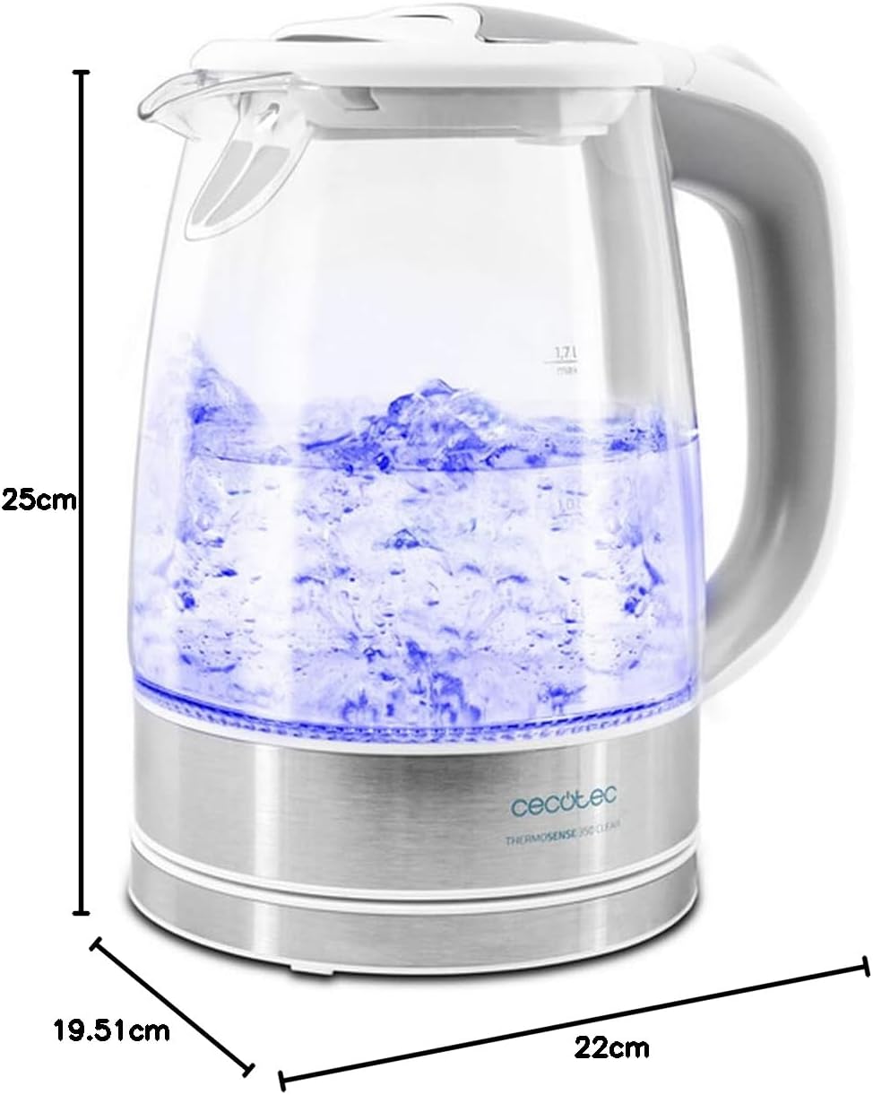 Dimensions of the Cecotec ThermoSense 350 Electric Kettle