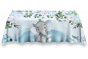 HUAYI Baby Boy Elephant Tablecloth