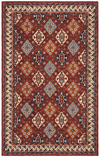 Tapete Decorativo Oriental Safavieh 5' x 8' Rojo/Azul miniatura 3