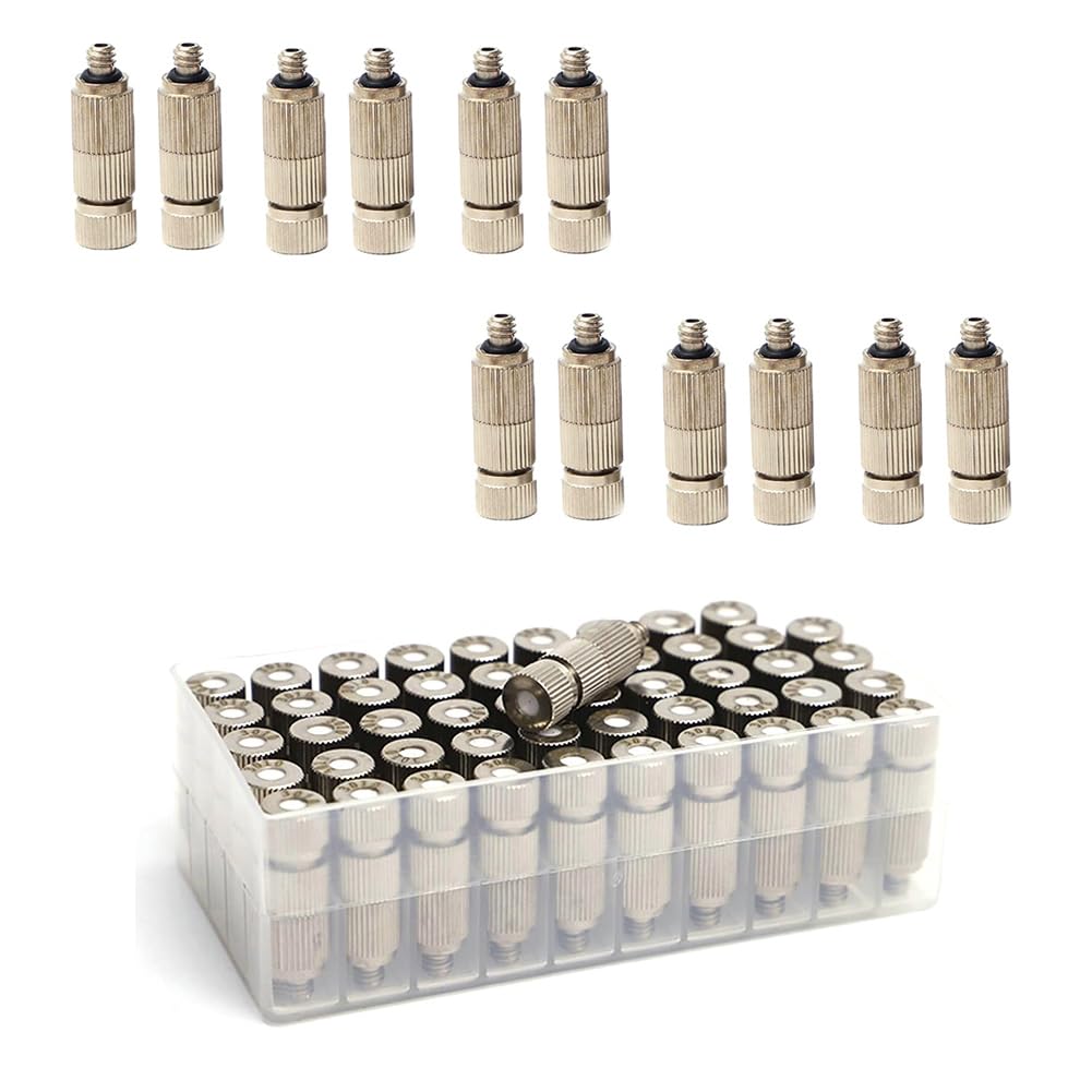 Boquilla pulverización ajustable de 0,1 mm a 0,8 mm en pack de 50 accesorios para riego