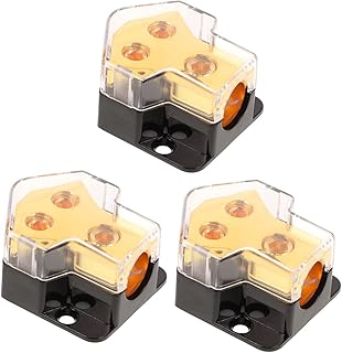 ERINGOGO 3Pcs Um Ponto Dois Caixa De Junção Bloco De Distribuição De Amplificador Distribuidor De Energia Bloco De Distribuição De Áudio Do Carro Bloco De Distribuição De Energia Caixa De