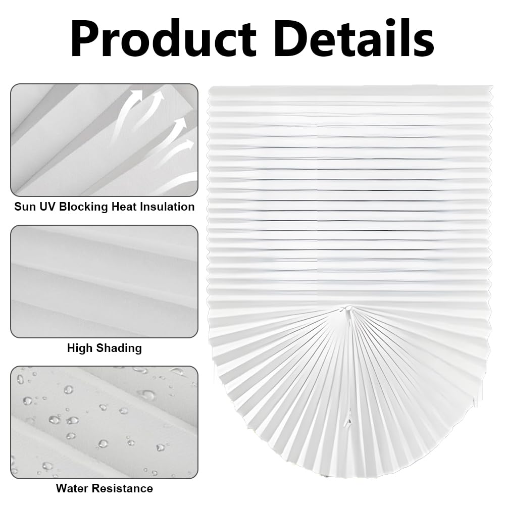 Lotvic 4 Pack Temporary Blinds, 60x150CM Stick on Blinds, Easy to Cut and Fit, No Drill Blind for Windows Door, Kitchen - Image 4