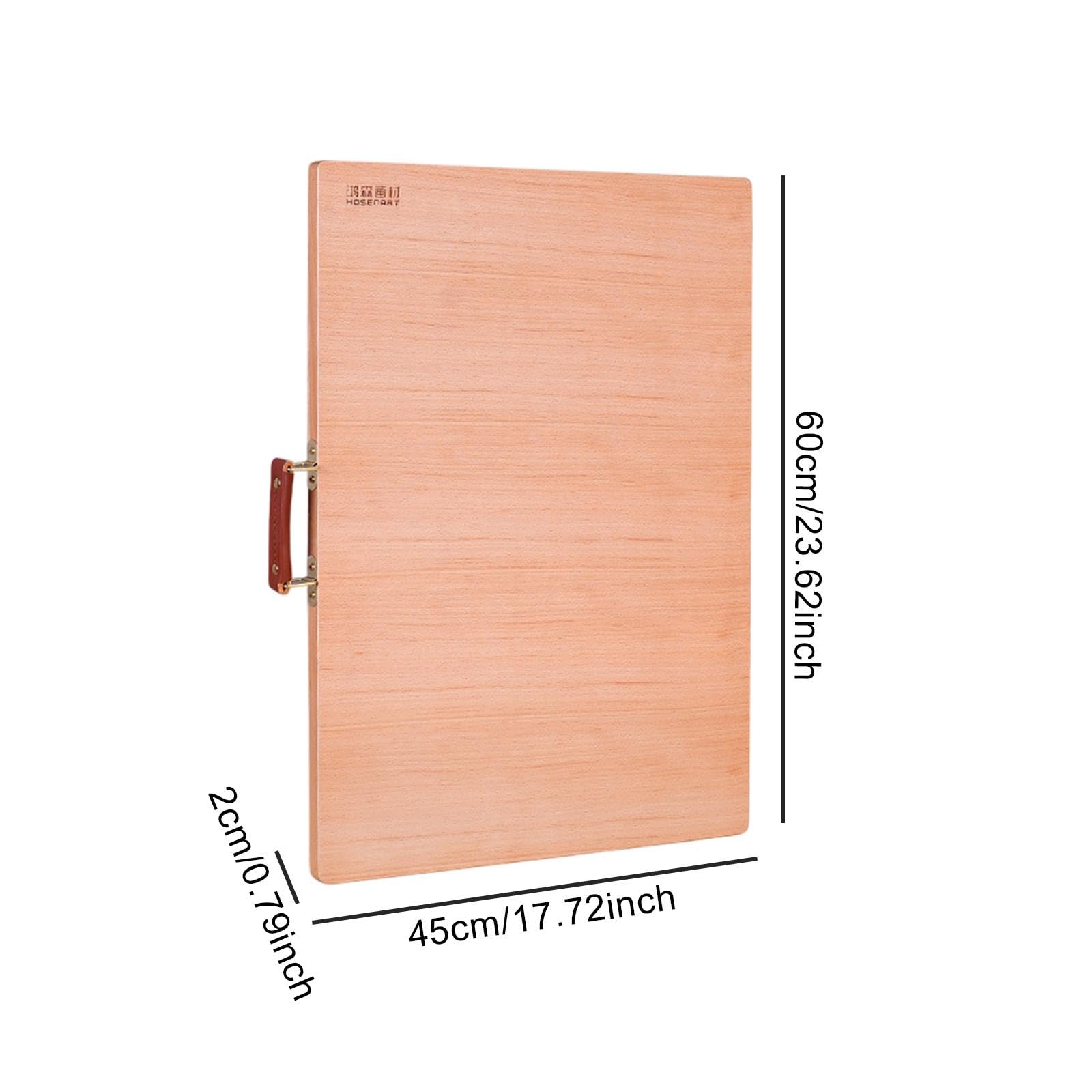 Generic Tablero de Dibujo Tabla de Bocetos Ligera Tablero Portátil con Mango Madera Resistente Funcionalidad Versátil Apto para Pintores Estudiantes Y, 45cmx2cmx60cm