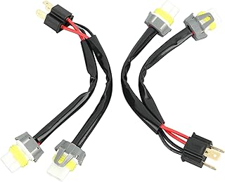 Headlight Splitter Wire, Wire Male H4 9003 to 9005 9006 Female Conversion Wire Harness for Truck Pickup LED Wire Cable Plug