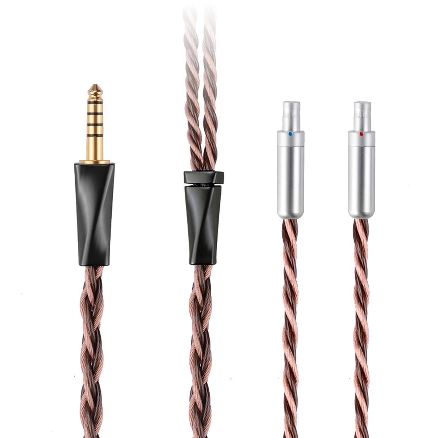 FAAEAL 8N OFC German Copper Cable Wire Compatible with Sennheiser HD800 HD800s HD820 HD820s HD8XX Dharma D1000 Earbuds 1.5m/4.9ft 4.4mm Balanced Plug