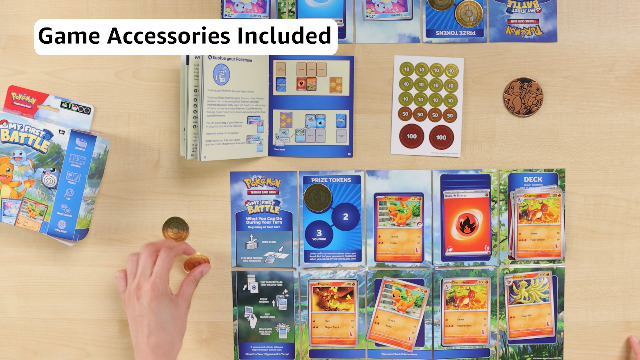 Pokémon TCG: My First Battle — Charmander och Squirtle (2 färdiga-att spela  minidäck och tillbehör) : Amazon.se: Leksaker