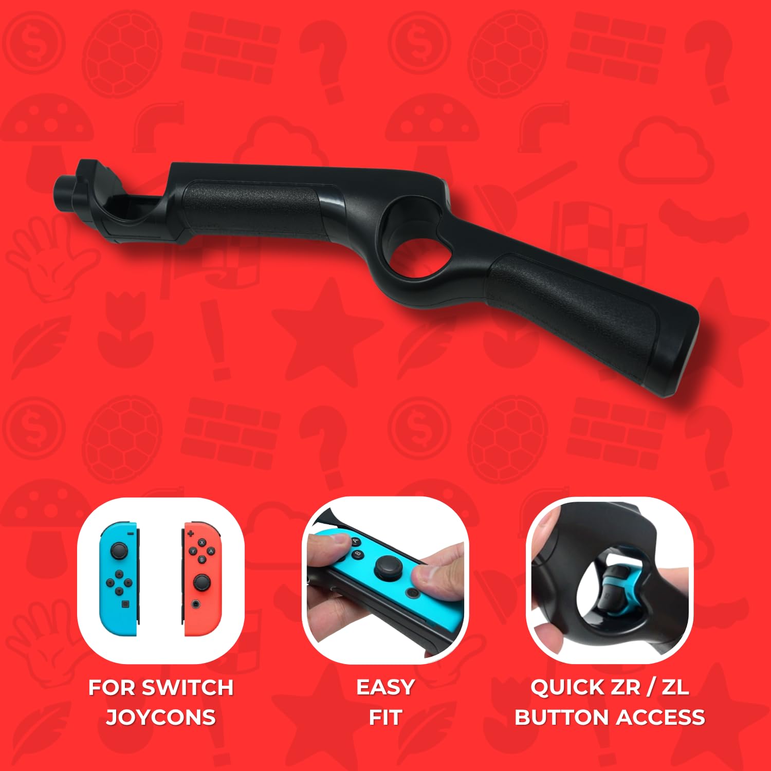 任天堂 N Zapper Amazon.com: Old Skool Nintendo Switch Zapper, Black | Compatible