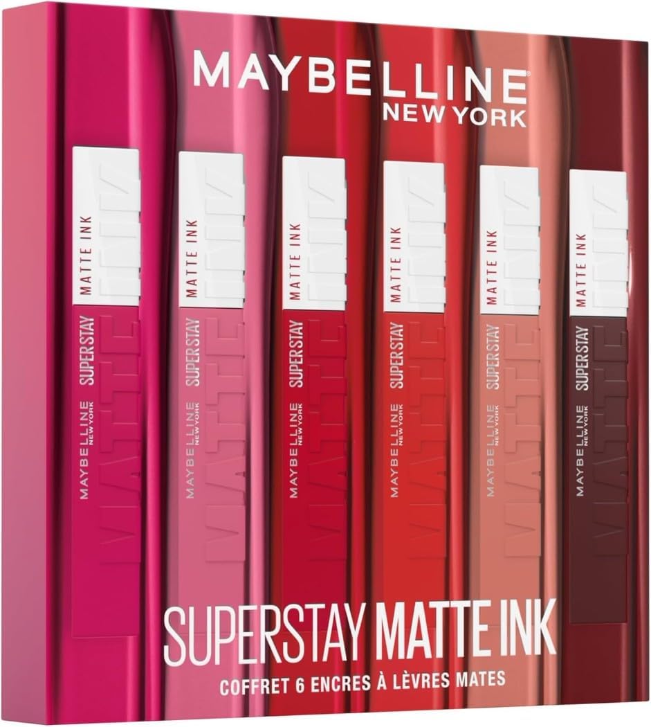Maybelline New York - Coffret Exclusif de 6 Rouges à Lèvres Liquides...