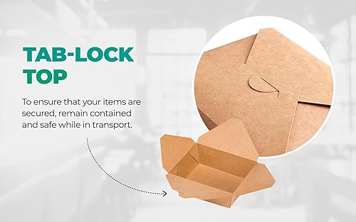 Miniatura 6 de S.B.Happy Home Recipientes de comida para llevar a cabo cajas para llevar de 27 oz (50 unidades)