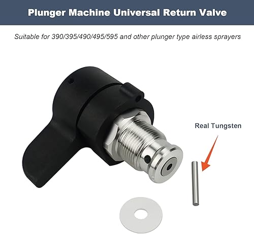 Miniatura 2 de 235014 Válvula de pulverización sin aire Prime Kit de reparación de válvula de descarga de drenaje para Graco 390 395 490 495 595 Pulverizador de