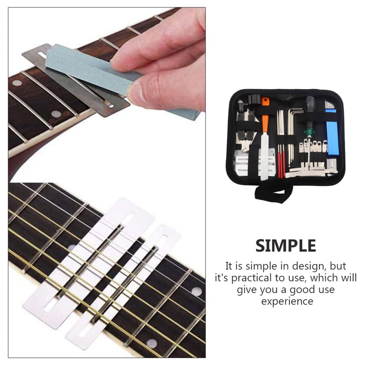 ibasenice Outils De Luthier Pour Réparation De Guitare Kit Entretien De Guitare Fournitures De Réparation