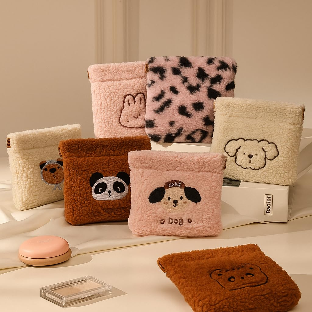 RECLUSE 1PCS Cute Mini Pouch for Girls – Small Coin Purse with Shrapnel Snap, Travel Storage Bag for Jewelry, Keys, Earbuds & Cables