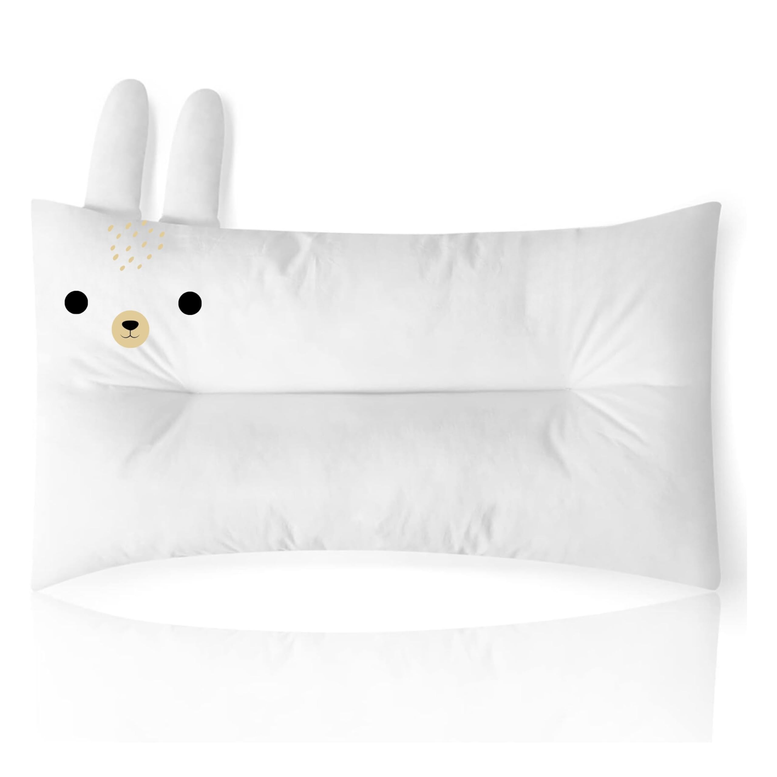 camp county beyond Toddler Pillow,19x13 inches Soft Organic Cotton Toddler Pillows for Sleeping Kids Pillow for 2-6 Year Old Girls Boys (Bunny Rabbit)