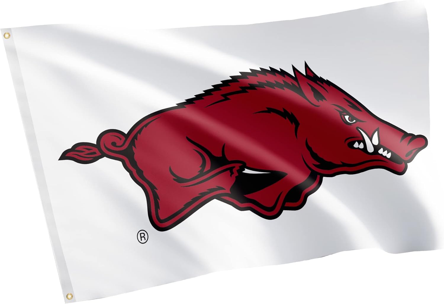 Desert Cactus University of Arkansas UA Flag - 3 x 5 Feet Razorbacks Banner, Indoor/Outdoor Durable Fabric, 100% Polyester Design (Design J)
