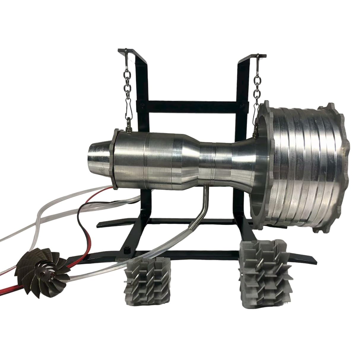 Mini Turbofan model silnika, silnik samolotowy, wyjmowany, serwisowy, silnik odrzutowy ze spalaniem gazu płynnego, zestaw modelarski silnika turbofana, model samolotu, model silnika na prezent