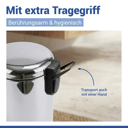Caneca de basura pequeña con tapa y pedal WENKO 3 litros miniatura 5