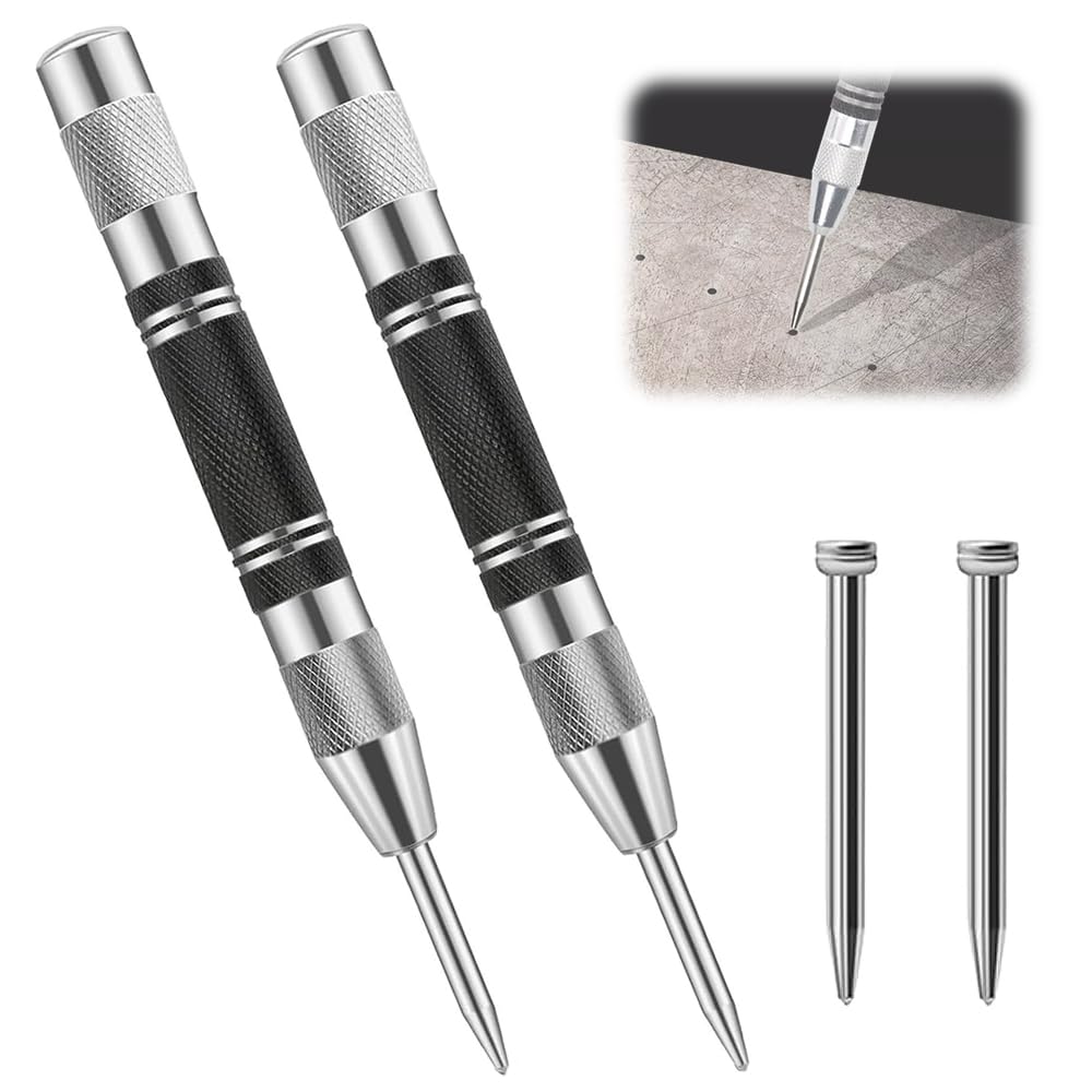 Amazon.co.jp: ESJNNK オートポンチ 自動ポンチ 2個セット 予備針2本