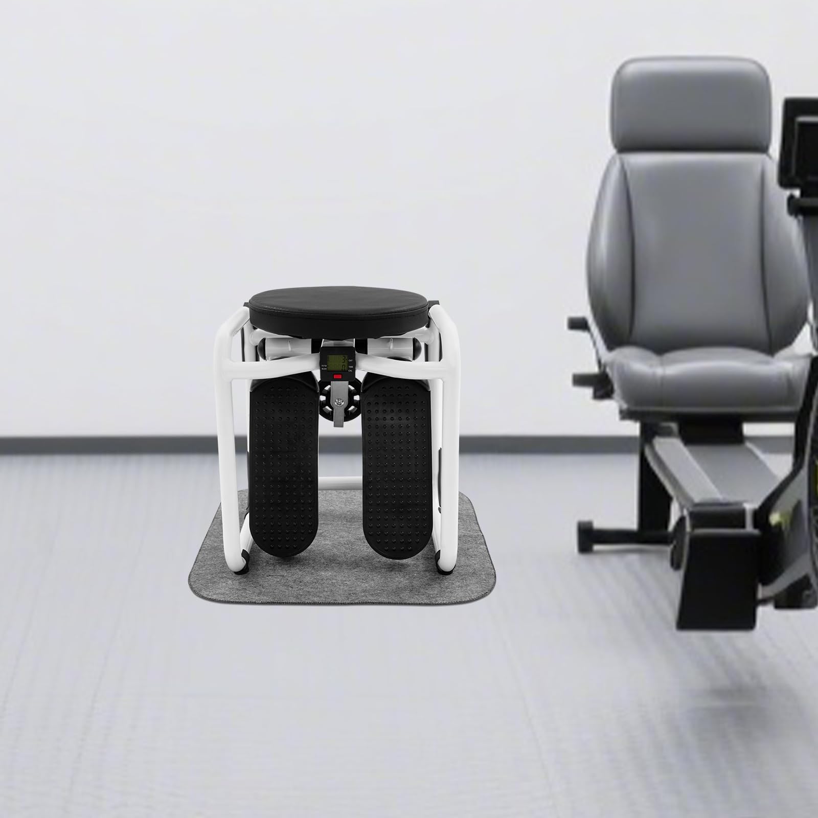 Mini stepper con 150 kg de carga y bandas de resistencia | Equipo de fitness manual para el hogar | para principiantes y avanzados, para apartamento y oficina, 42 x 34,5 x 32 cm