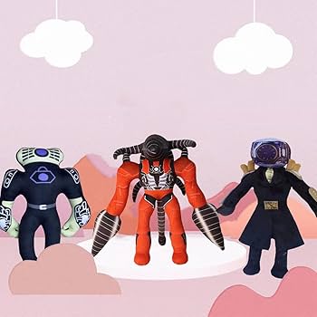 Amazon.co.jp: SkibidToilet ぬいぐるみ 3 個、アップグレード