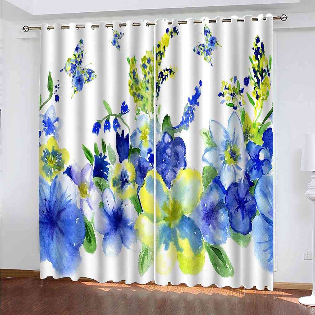 Rideau Occultant anti-bruit et froid pour Sommeil Enfant Bleu 200x160cm
