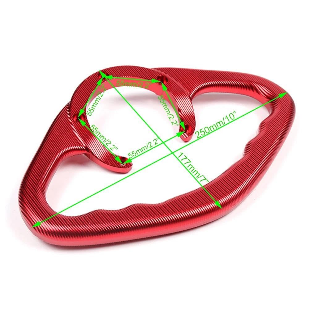 Manillar Reposabrazos Trasero Motocicleta Manija Tanque Combustible para Z800 Z1000 Z1000SX Z650 Z900 ZX-6R ZX-10R para Ninja(Verde)