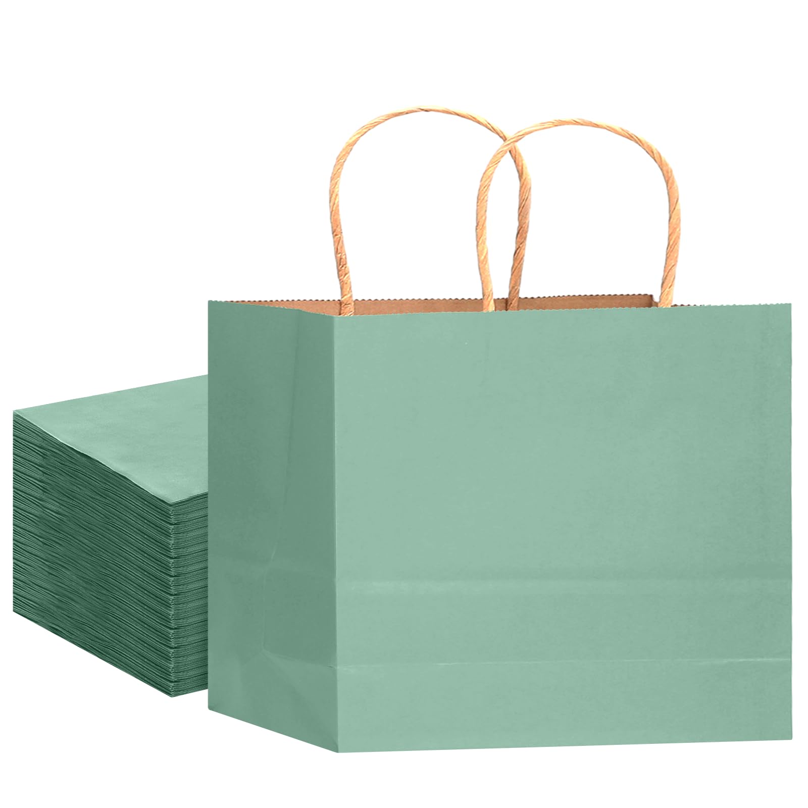 Gcardist 16PCS Papier-Geschenk-Taschen mit Griffen Bulk 32x25x11cm Blau Taschen mehrere Verwendungen (13"x4.5"x10",breit groß)