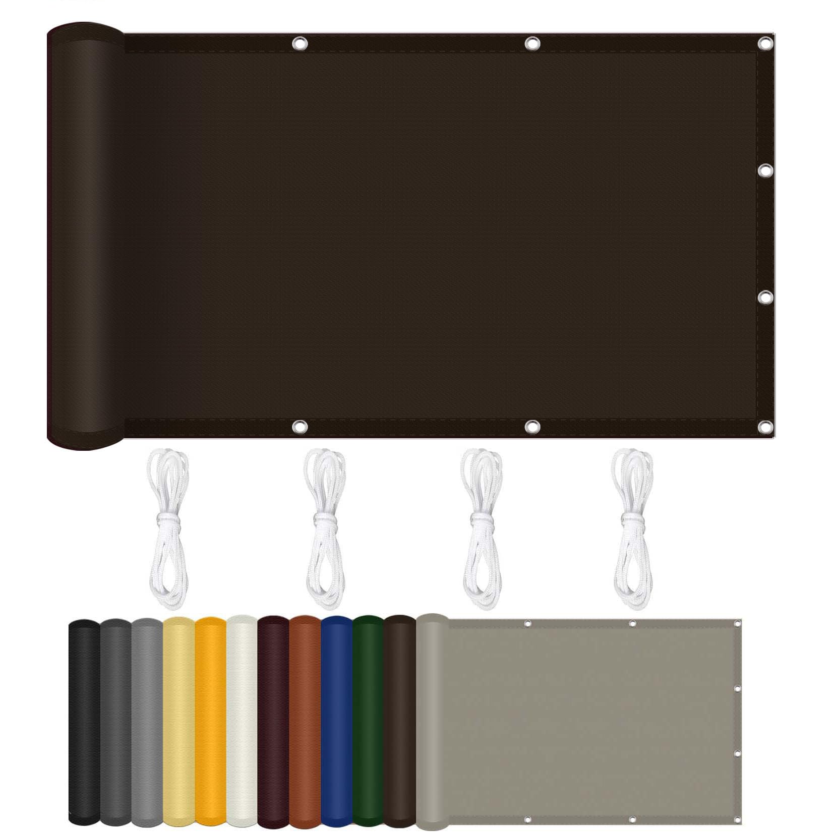 Filet de protection UV marron 180 x 240 cm avec cordons inclus