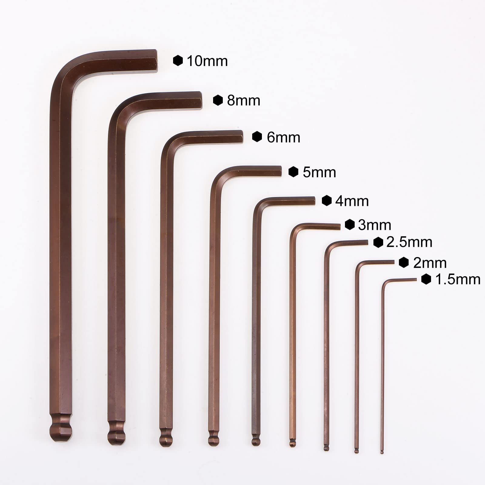 HARFINGTON Inbusschlüssel 14 Mm – Kugelkopf, S2-Stahl, Langer Arm Für Enge Winkel