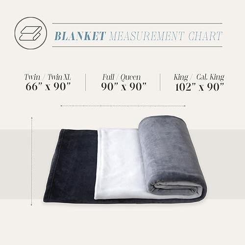Miniatura 4 de Elegant Comfort Manta de lujo aterciopelada, ligera para todas las estaciones, ultra afelpada, suave, acogedora y mullida para sofá, cama, viajes,