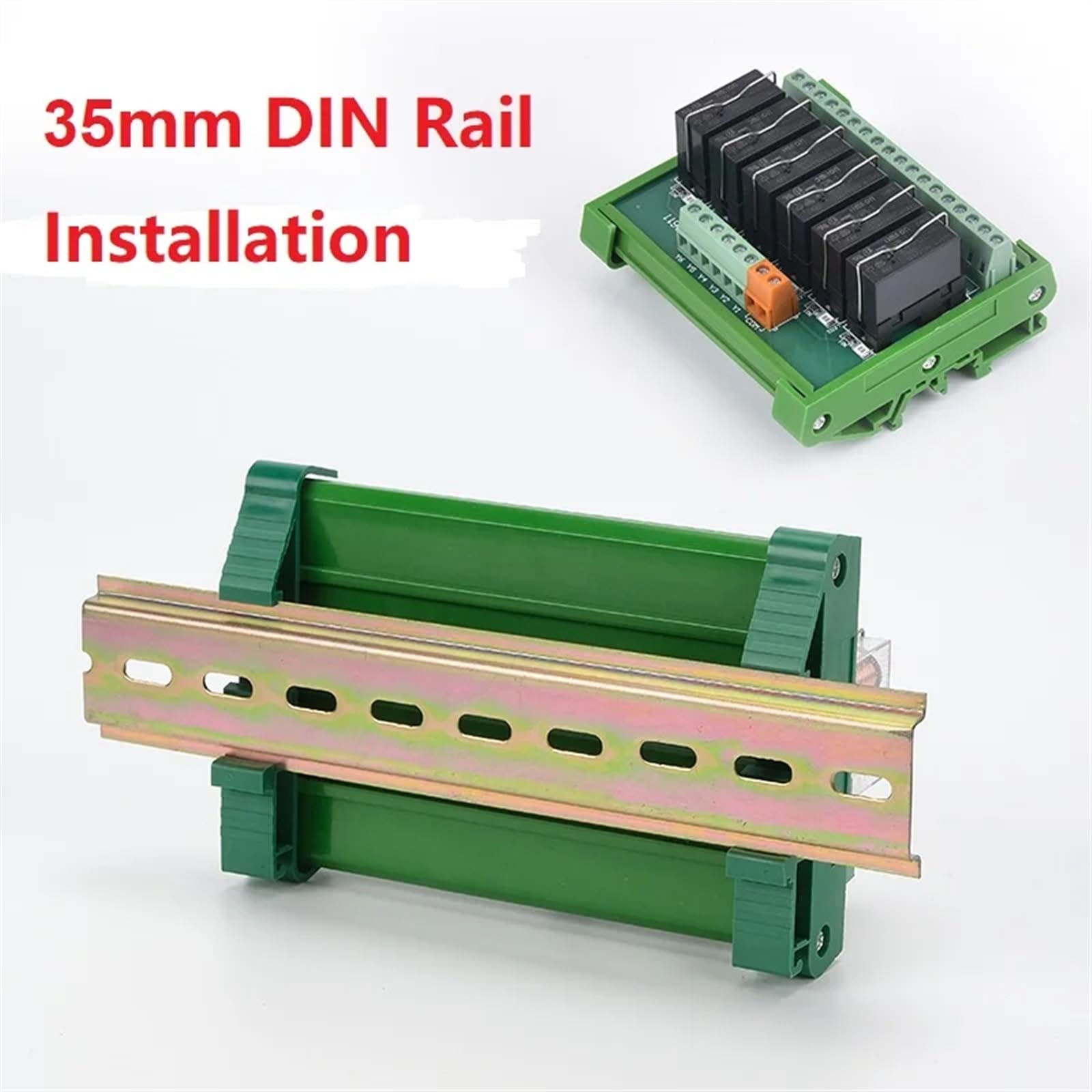 1PCS 2/4/6/8/10/12/16 Canali Modulo Relè Scheda Amplificatore relè Inseribile su Guida Din Installare NPN/PNP Compatibile 1NO + 1NC 5V 12V 24V(6 Channel,5VDC)