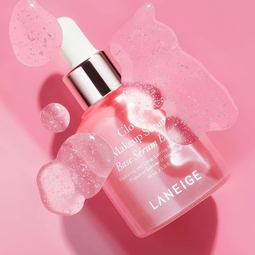 Miniatura 5 de LANEIGE Suero de maquillaje Glowy: imprimación hidratante y suero facial para piel húmeda, maquillaje duradero y un acabado radiante
