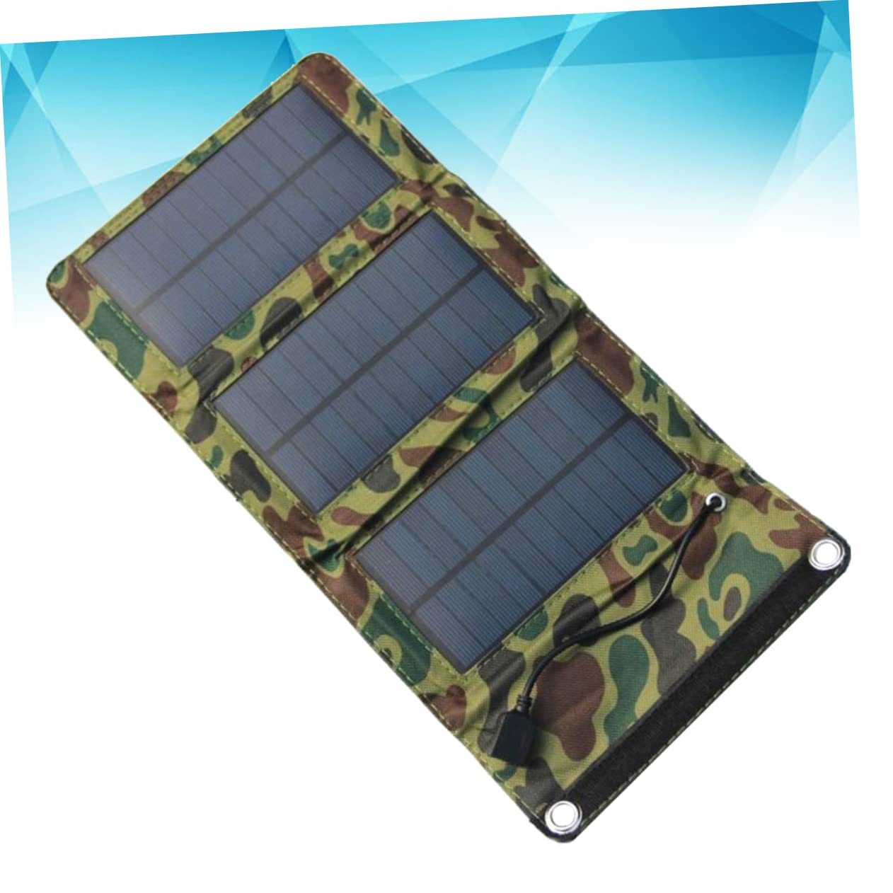 Homoyoyo Solar Panel USB Charger 5w Portable Foldable Solar Power Bank for Phone Tablet GPS Mp3 Camping