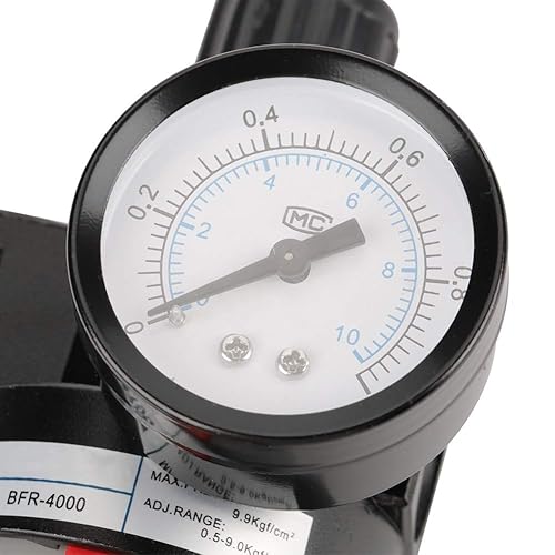 Miniatura 6 de Regulador de filtro de aire, G12 BFR4000 Unidad de tratamiento de gas de fuente de aire Regulador de presión de filtro con manómetro