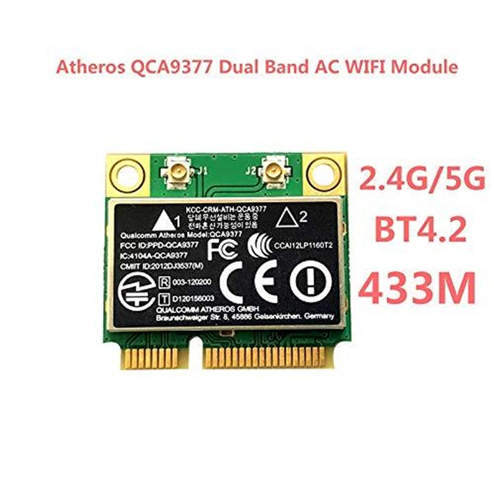 Amazon.co.jp: QCA9377デュアルバンドAC WiFiモジュールWIFI PCI-E 2.4