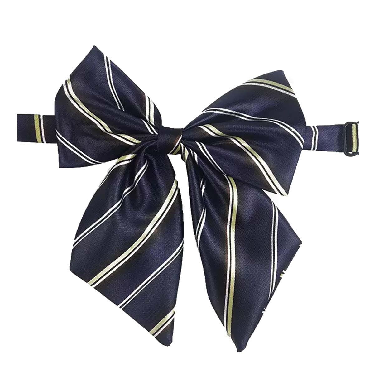 LOPURO Lady Adjustable Pre-tied Bow Tie,Women Uniform Bowtie for Cosplay