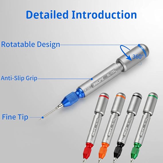 RL-724A Torque Screwdriver Wrench,Mobile Phone Repair Screwdriver, Equipped With High-Precision Strong Magnetic Suction Head, Suitable For Disassembling And Repairing Mobile Phones/Handles