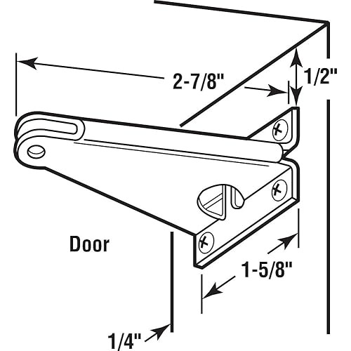 Line K 5031 27/8 In Stamped Steel Zinc Plated Finish