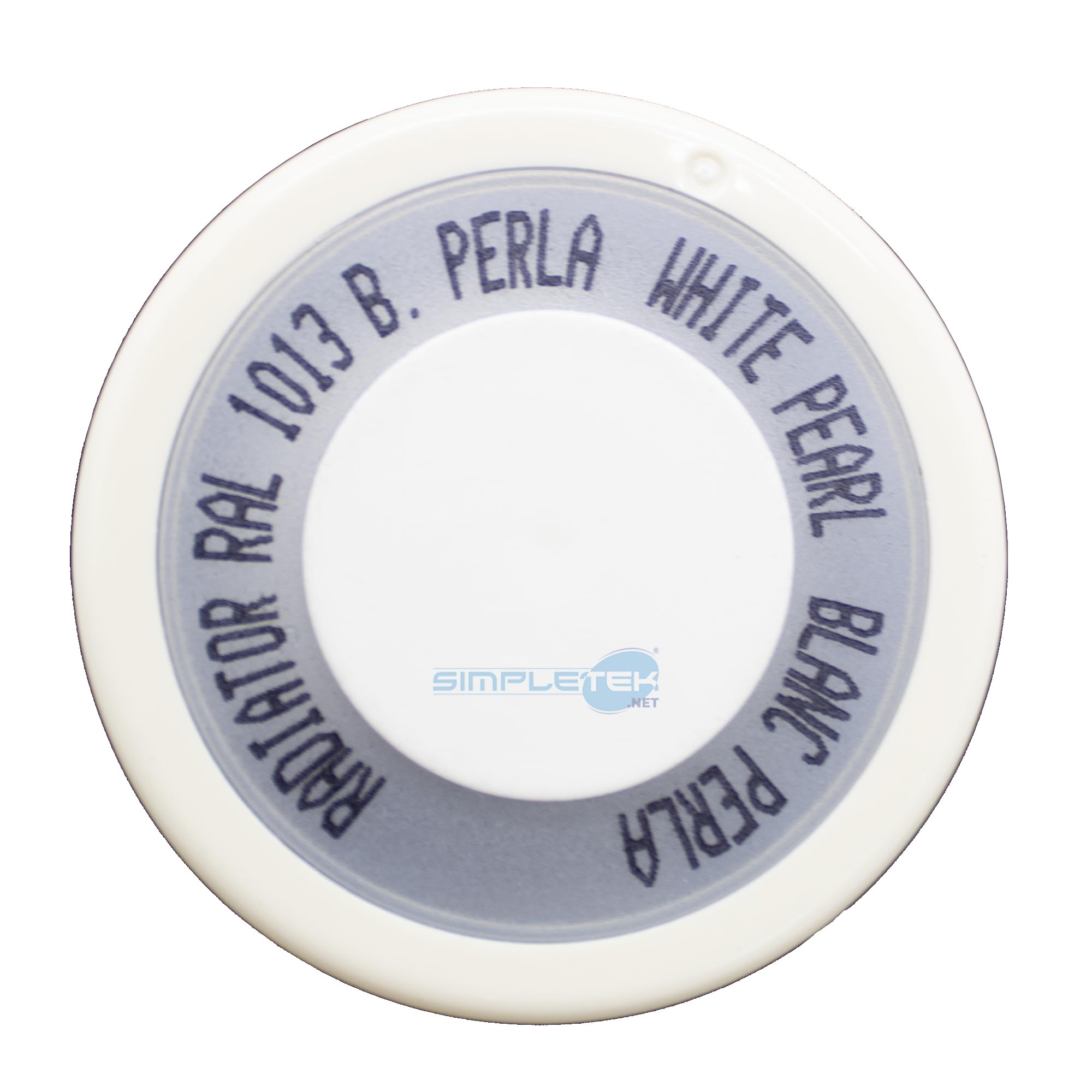 SIMPLETEK - 6 botes de spray de barniz para radiadores electrodomésticos, lavadoras, neveras, blanco perla V400RAD.1 RAL 1013, 400 ml (kit de 6 unidades)