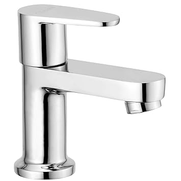 Oleanna Nova-pc Nova Brass Quarter Turn Fittings Pillar Cock (Silver, Chrome Finish)
