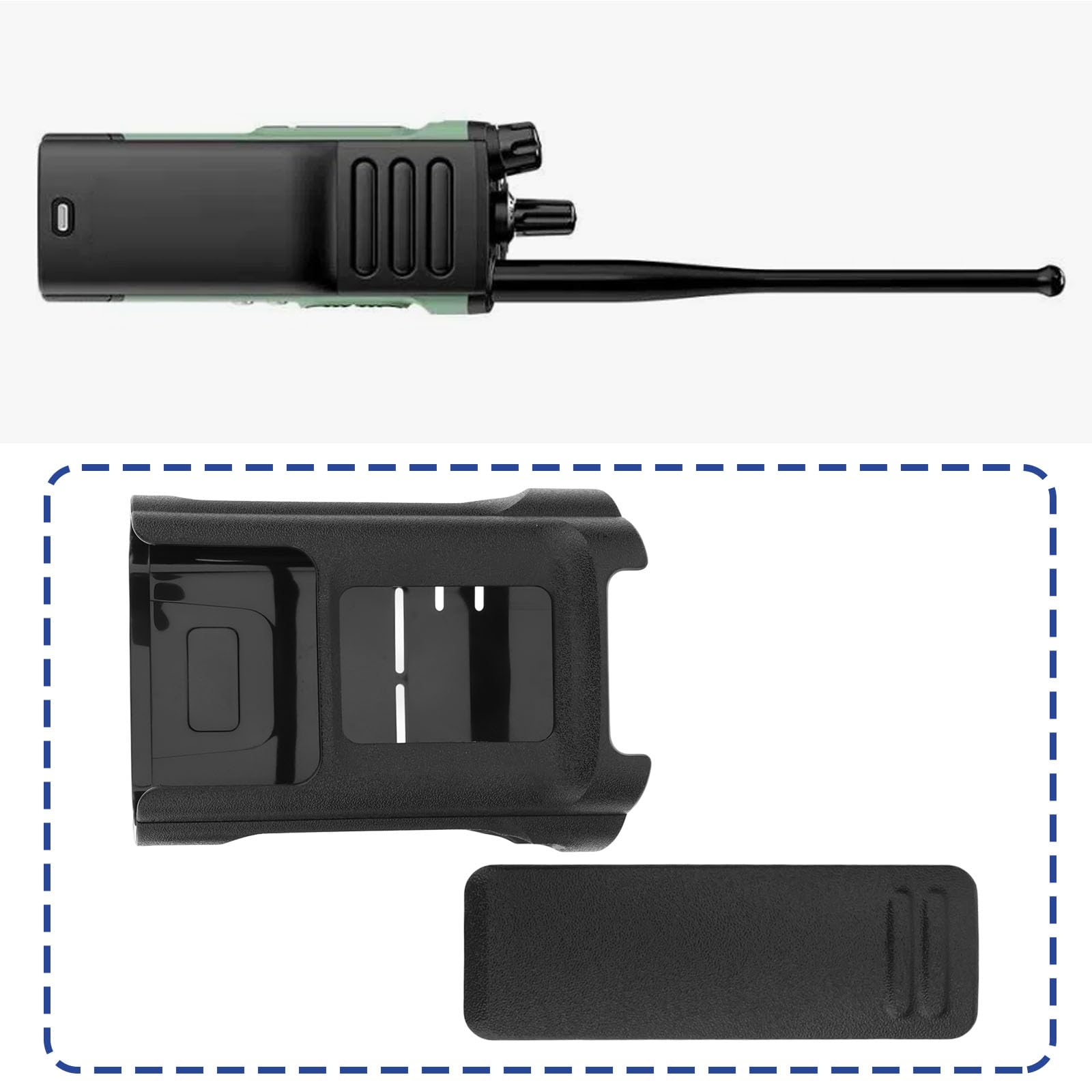 Clip da cintura per walkie-talkie Baofeng UV-32 DM-32 custodia fondina
