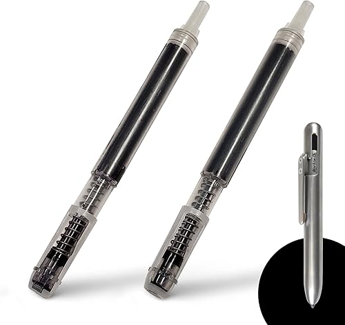 Soul Built - Recambios de tinta para rotuladores permanentes, 2 repuestos de cartuchos de bolígrafo fino para marcador permanente retráctil de