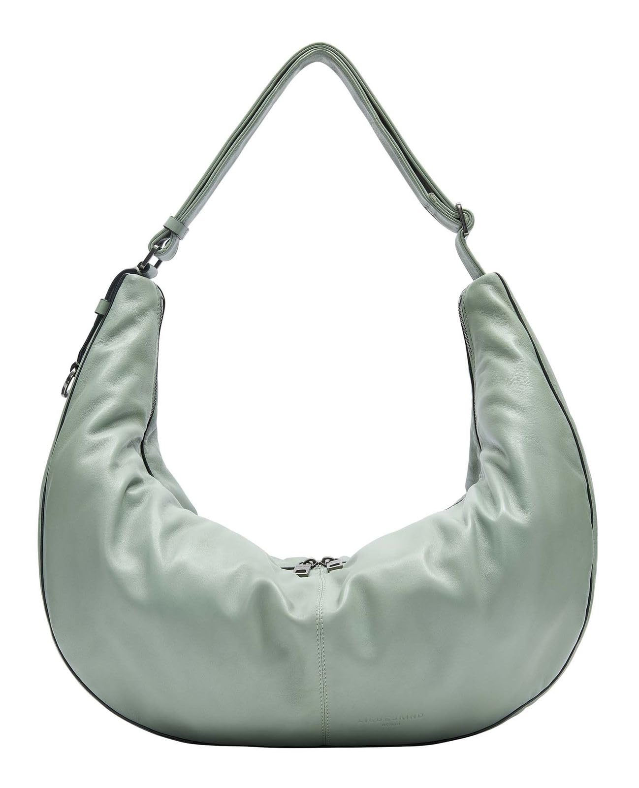 LIEBESKIND BERLIN Leather shoulder bag Moon Sheep Natural Hobo Bag Forest Green