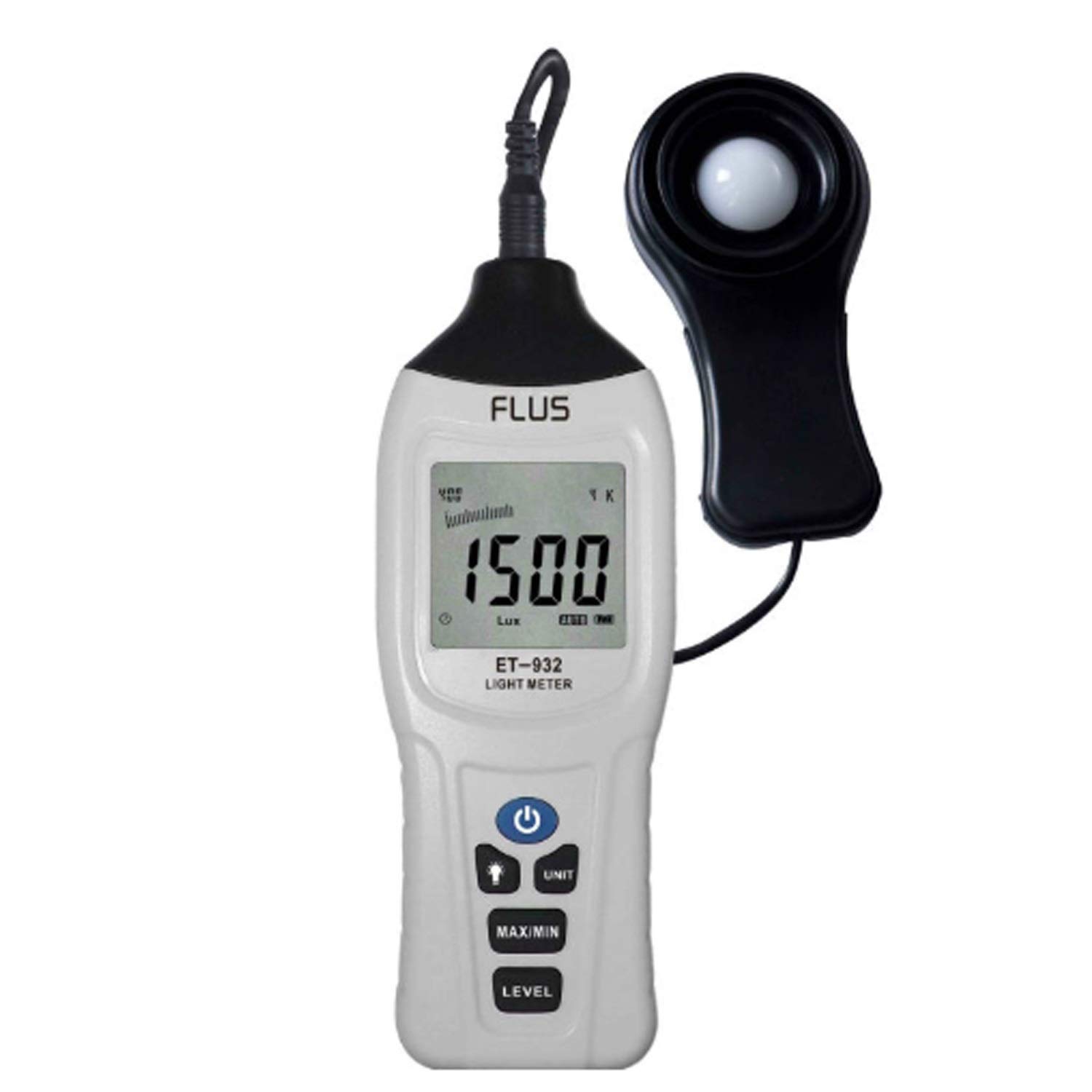 ET-932 digital profesional del fotómetro del luxómetro del fotómetro Lux Metros/FC luminómetro 400.000 Lux