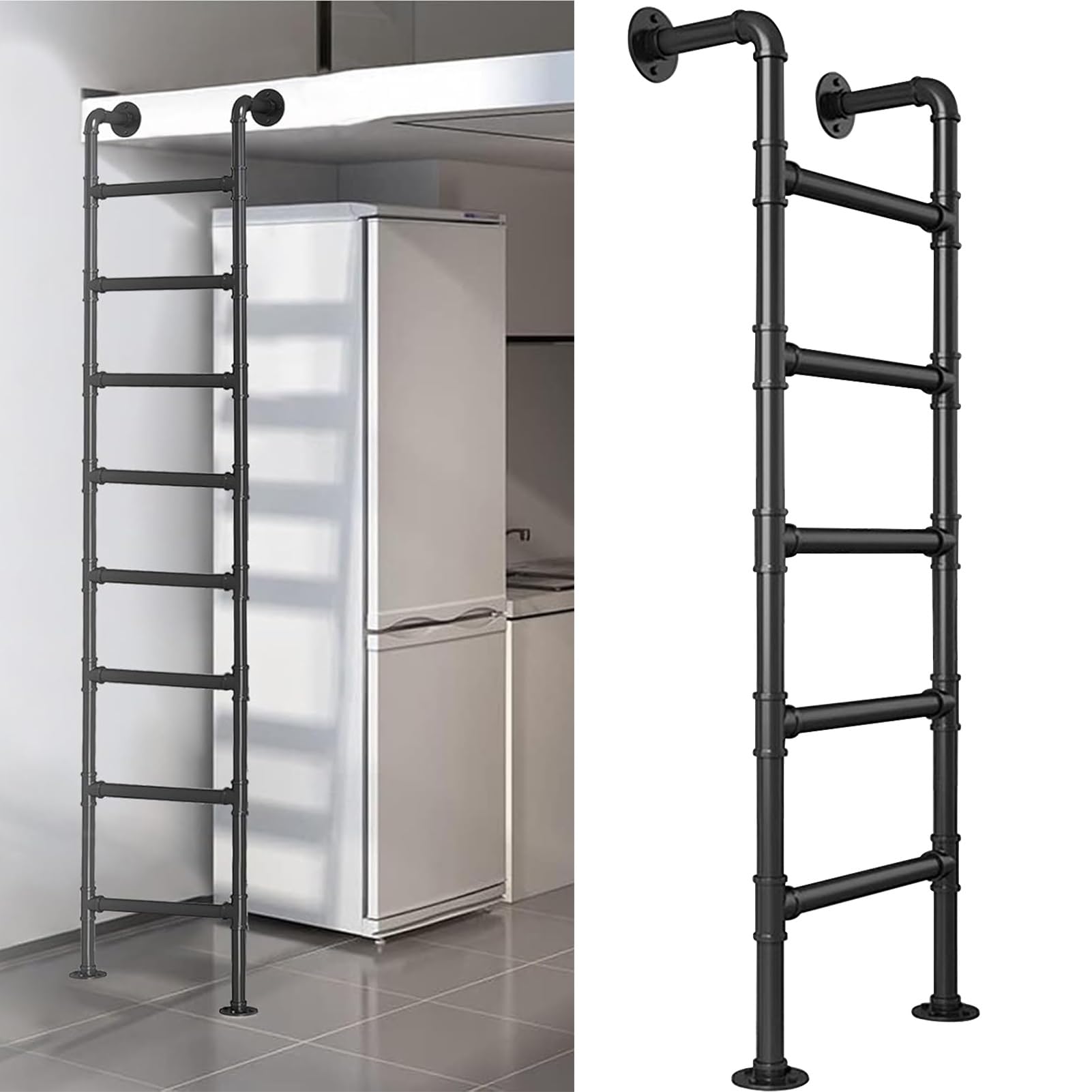 Escalera de hierro forjado para literas de diseño robusto