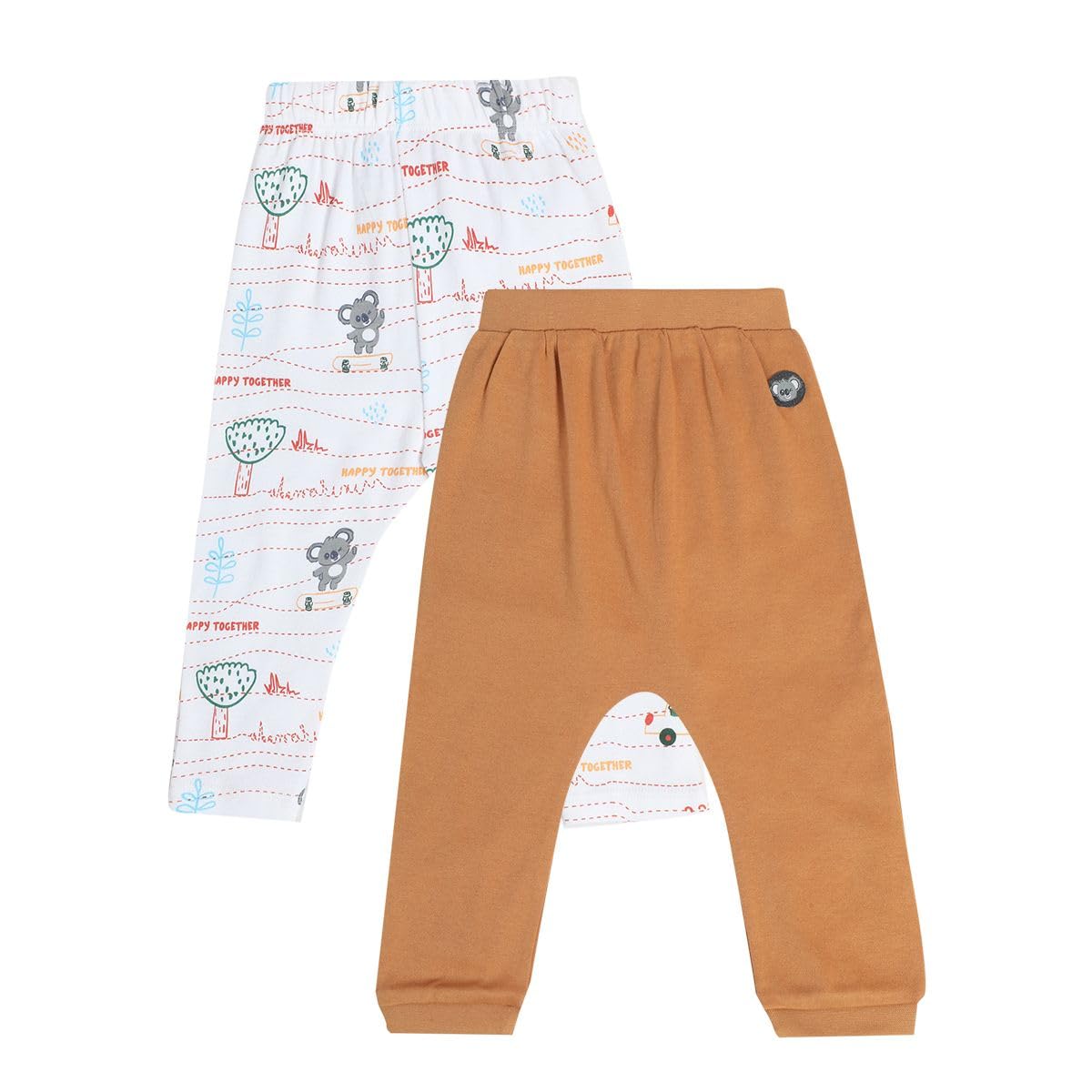 Mini Klub Baby Boys All Around Elastic Full Length Knit Bottom, Pack of 2 (N/A Color)-image-21